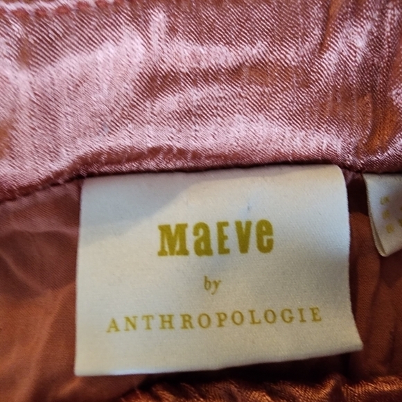 Maeve By Anthropologie Women's Cassia Rust Tiered Ruffle Midi Skirt Size 4. - Picture 6 of 6